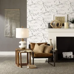 Norlander Winter Branches Wallpaper - Black & White