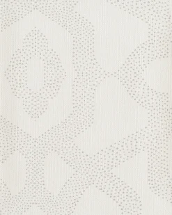 54" inch Candice Olson Moonstruck Cosmos Wallpaper - White