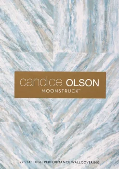 54" inch Candice Olson Moonstruck Swoon Wallpaper - Brown
