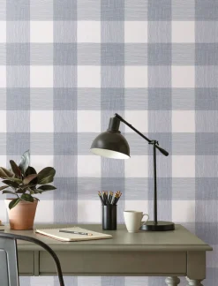 54" Magnolia Home High Performance Weft & Weave Wallpaper - Indigo