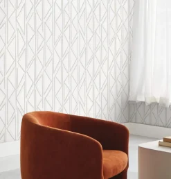54" Magnolia Home High Performance Side By Side Wallpaper - Whitewash