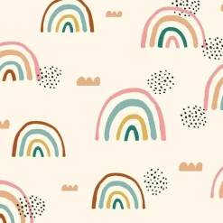 Rainbow's End Peel & Stick Wallpaper - Cream