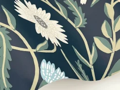 Rifle Paper Co. Aster Wallpaper - Navy