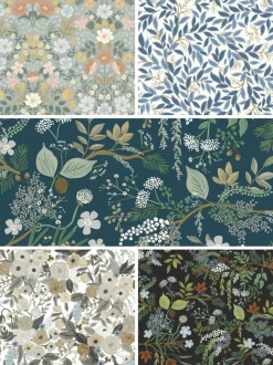 Rifle Paper Co. Best Sellers Peel & Stick Wallpaper Sample Bundle