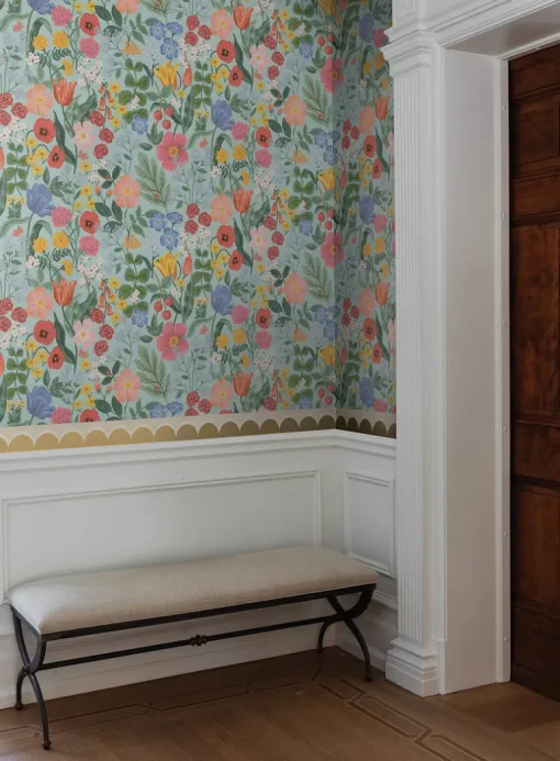 Rifle Paper Co. Blossom Wallpaper - Light Blue