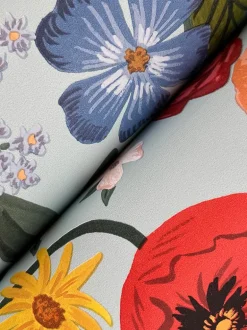 Rifle Paper Co. Blossom Wallpaper - Light Blue