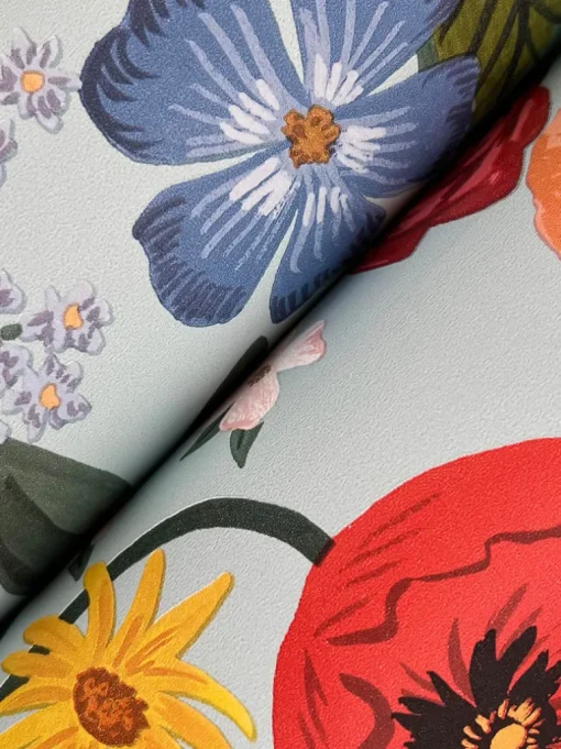 Rifle Paper Co. Blossom Wallpaper - Light Blue