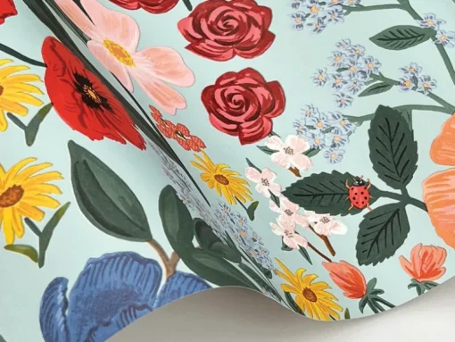 Rifle Paper Co. Blossom Wallpaper - Light Blue