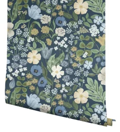 Rifle Paper Co. Blossom Wallpaper - Navy
