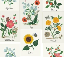 Rifle Paper Co. Botanical Prints Wallpaper - Red & Yellow
