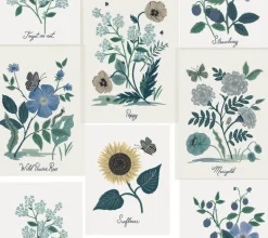 Rifle Paper Co. Botanical Prints Wallpaper - Blue