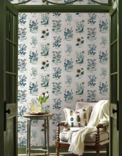 Rifle Paper Co. Botanical Prints Wallpaper - Blue
