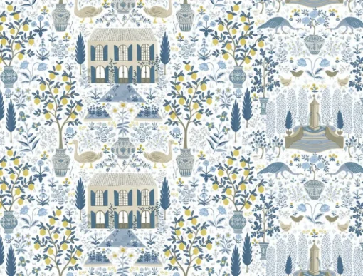 Rifle Paper Co. Camont Wallpaper - Indigo