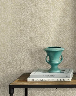 Rifle Paper Co. Champagne Dots Wallpaper - Gold & White