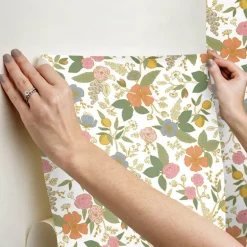 Rifle Paper Co. Colette Peel & Stick Wallpaper - Rose Multi