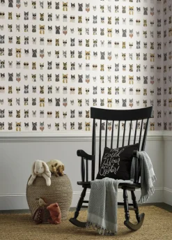 Rifle Paper Co. Cool Cats Peel & Stick Wallpaper - Grey