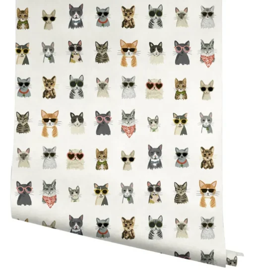 Rifle Paper Co. Cool Cats Peel & Stick Wallpaper