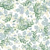 Rifle Paper Co. Cornflower Wallpaper - White & Green
