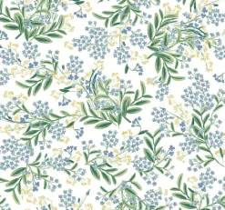 Rifle Paper Co. Cornflower Wallpaper - White & Green