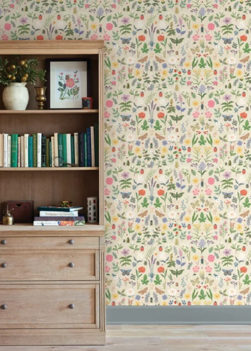 Rifle Paper Co. Curio Peel & Stick Wallpaper - Cream