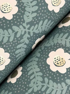 Rifle Paper Co. Emma Wallpaper - Slate