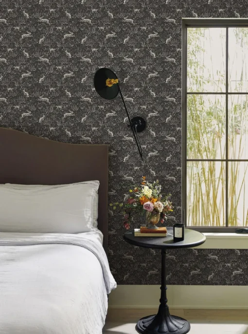 Rifle Paper Co. Fable Wallpaper - Black & White