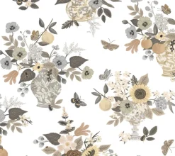 Rifle Paper Co. Flower Studies Wallpaper - Linen