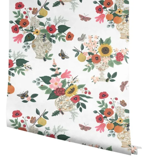 Rifle Paper Co. Flower Studies Wallpaper - Rose
