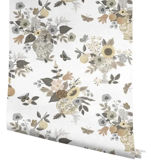 Rifle Paper Co. Flower Studies Wallpaper - Linen