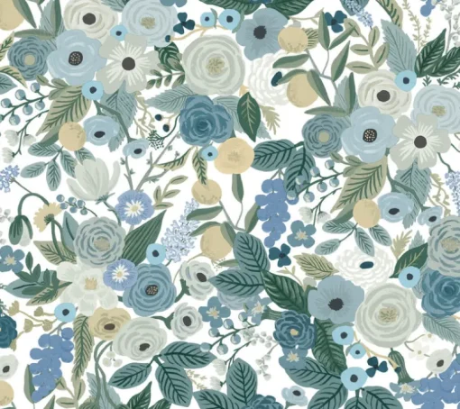 Rifle Paper Co. Garden Party Peel & Stick Wallpaper - Blue