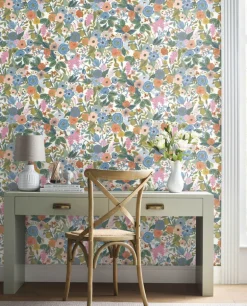 Rifle Paper Co. Garden Party Peel & Stick Wallpaper - Cobalt
