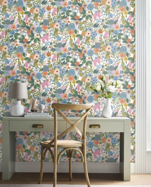 Rifle Paper Co. Garden Party Peel & Stick Wallpaper - Cobalt