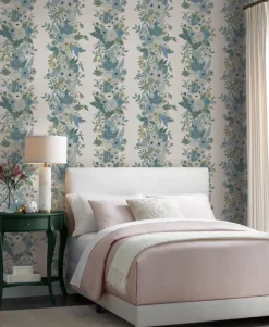 Rifle Paper Co. Garden Party Trellis Wallpaper - Blue
