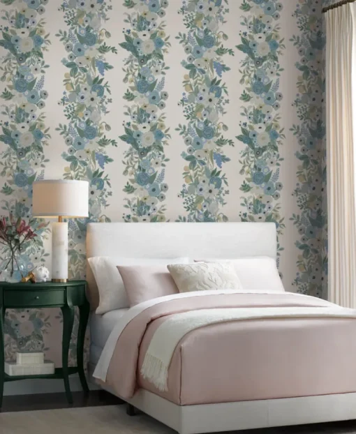 Rifle Paper Co. Garden Party Trellis Wallpaper - Blue