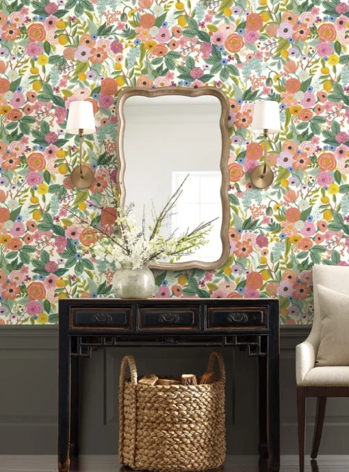 Rifle Paper Co. Garden Party Wallpaper - Rose Multi