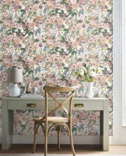 Rifle Paper Co. Garden Party Peel & Stick Wallpaper - Blush