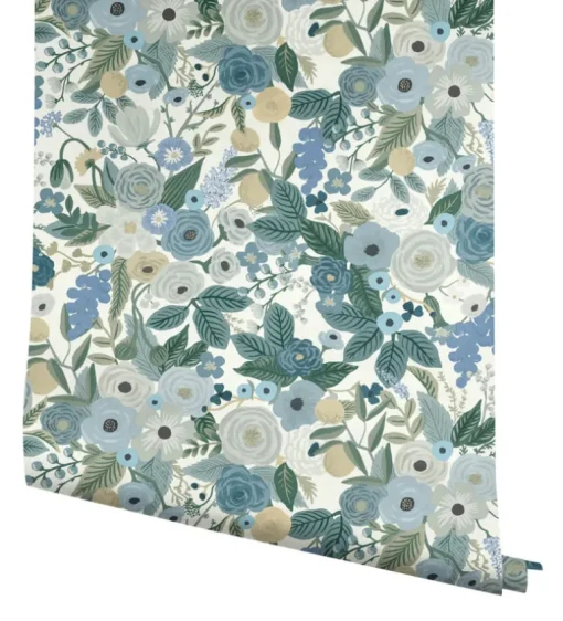 Rifle Paper Co. Garden Party Peel & Stick Wallpaper - Blue