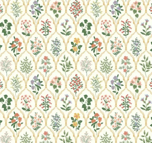 Rifle Paper Co. Hawthorne Wallpaper - Cream