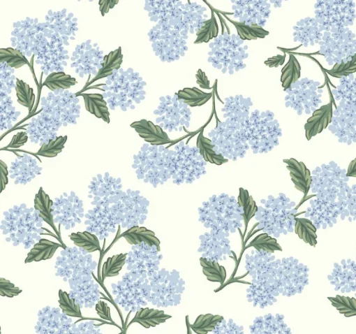Rifle Paper Co. Hydrangea Wallpaper - Blue & White