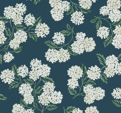 Rifle Paper Co. Hydrangea Wallpaper - Blue
