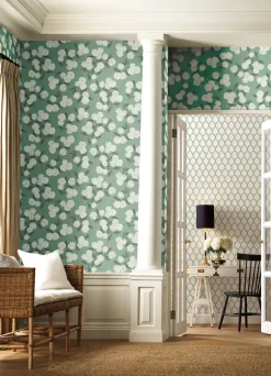 Rifle Paper Co. Hydrangea Wallpaper - Jade