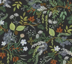 Rifle Paper Co. Juniper Forest Peel & Stick Wallpaper - Black