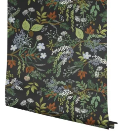 Rifle Paper Co. Juniper Forest Peel & Stick Wallpaper - Black