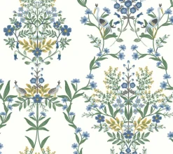 Rifle Paper Co. Luxembourg Wallpaper - White & Blue