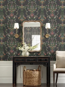 Rifle Paper Co. Luxembourg Wallpaper - Black