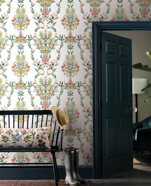 Rifle Paper Co. Luxembourg Peel & Stick Wallpaper - White