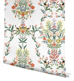 Rifle Paper Co. Luxembourg Peel & Stick Wallpaper - White