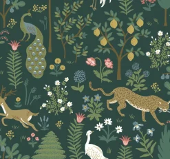 Rifle Paper Co. Menagerie Wallpaper - Blue