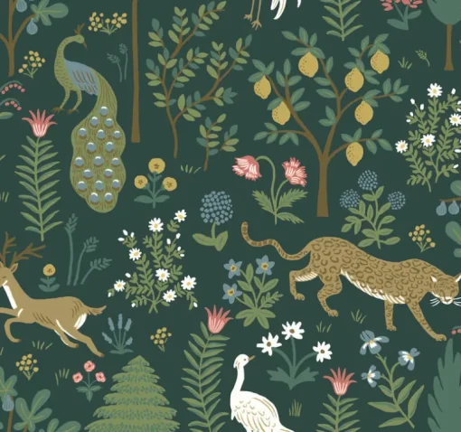 Rifle Paper Co. Menagerie Wallpaper - Blue
