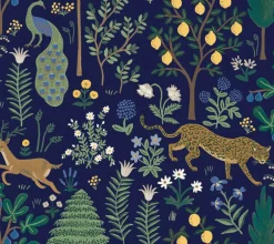 Rifle Paper Co. Menagerie Peel & Stick Wallpaper - Blue